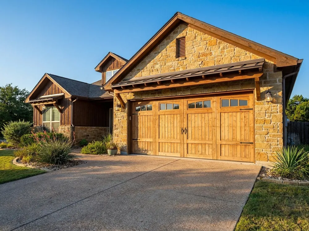 Natural Wood garage door