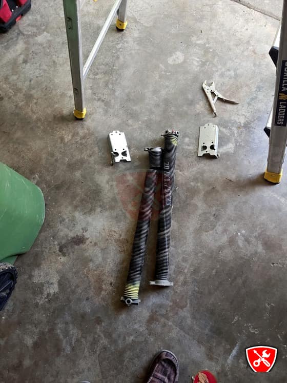 Garage Door Double Spring Replacement in Arlington, TX
