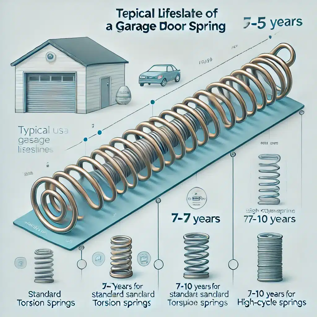 how long does a garage door spring last