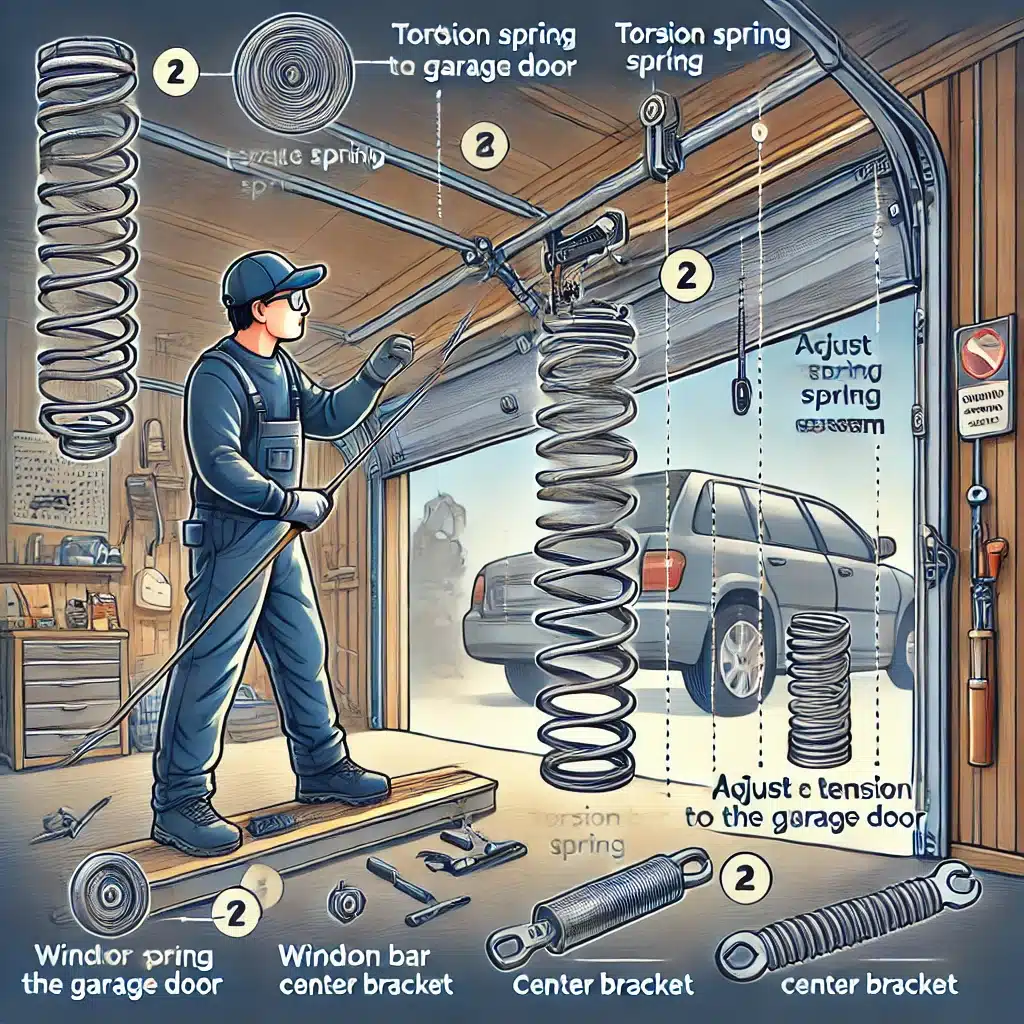 how to fix garage door spring