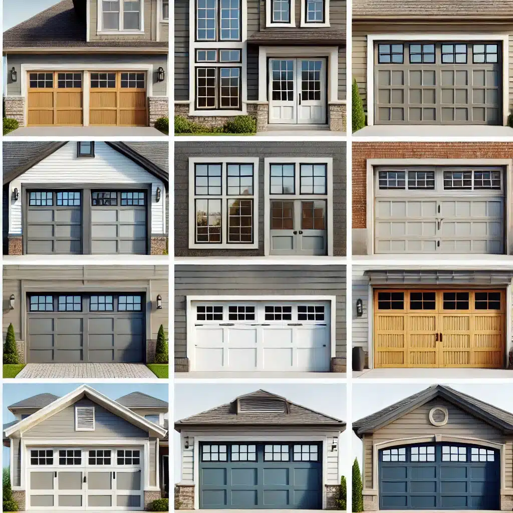 garage doors with windows styles