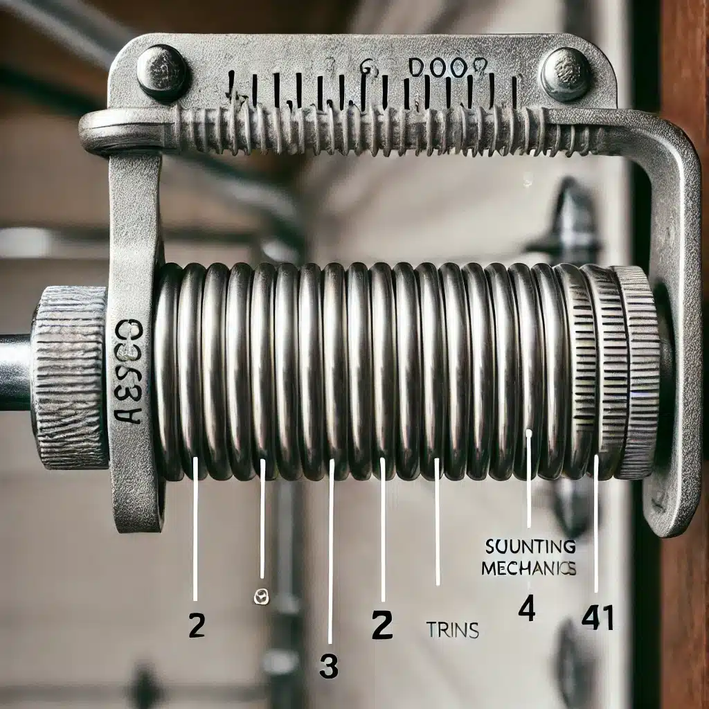 how many turns on a garage door spring