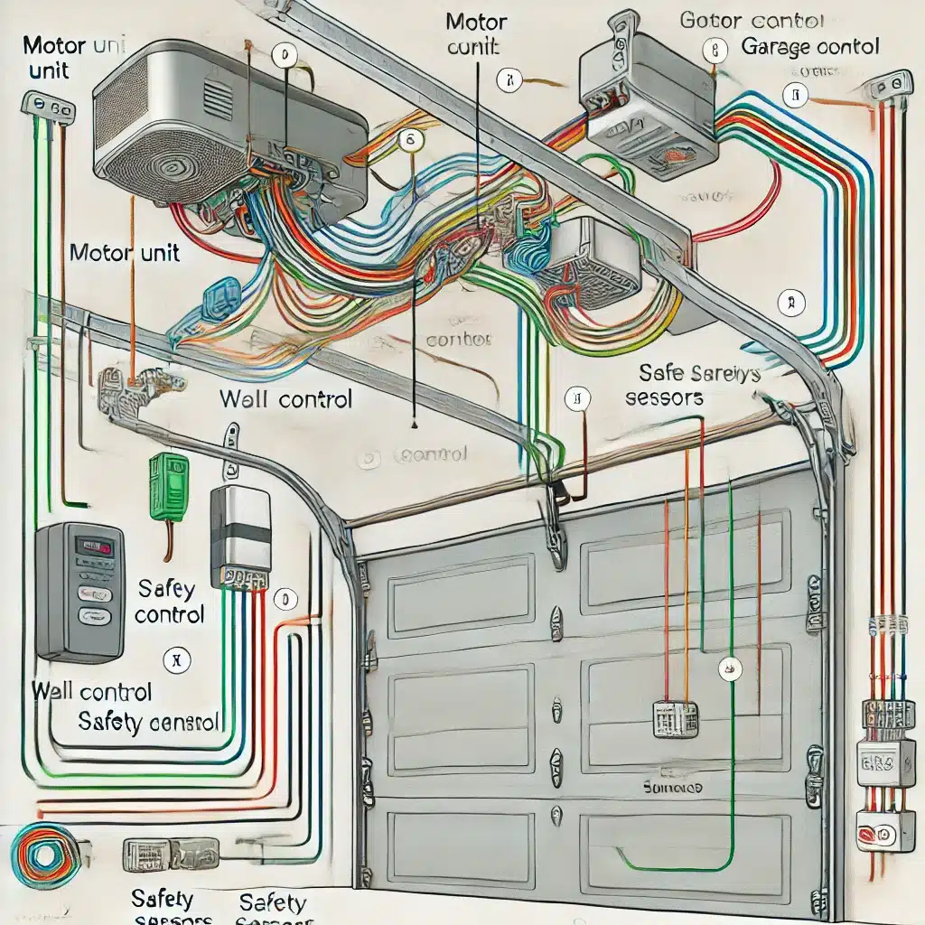 how to wire a garage door opener