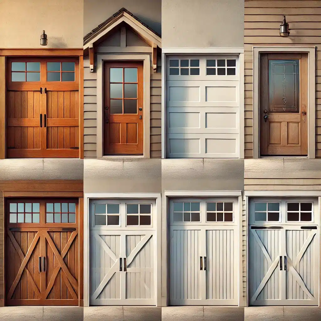 different styles of garage doors