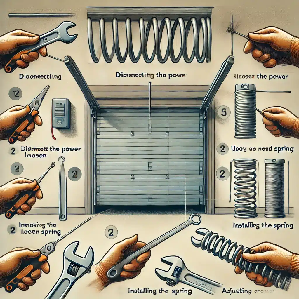 how to replace garage door spring