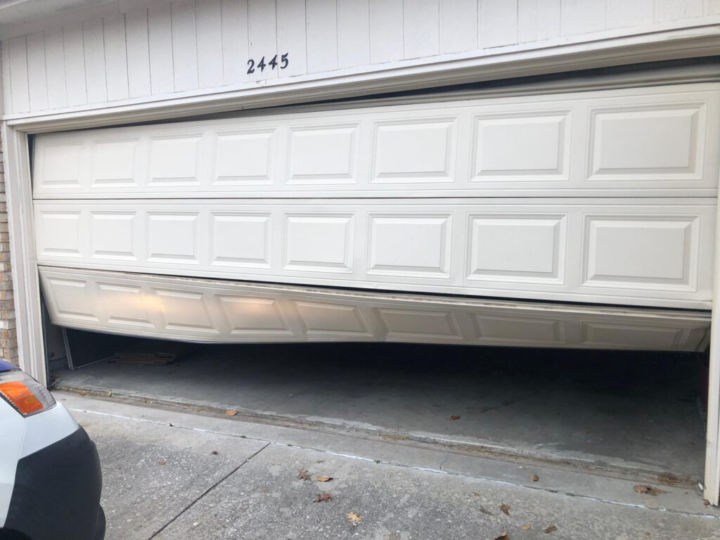 garage door off track near dallas tx repair by metro garage door repair