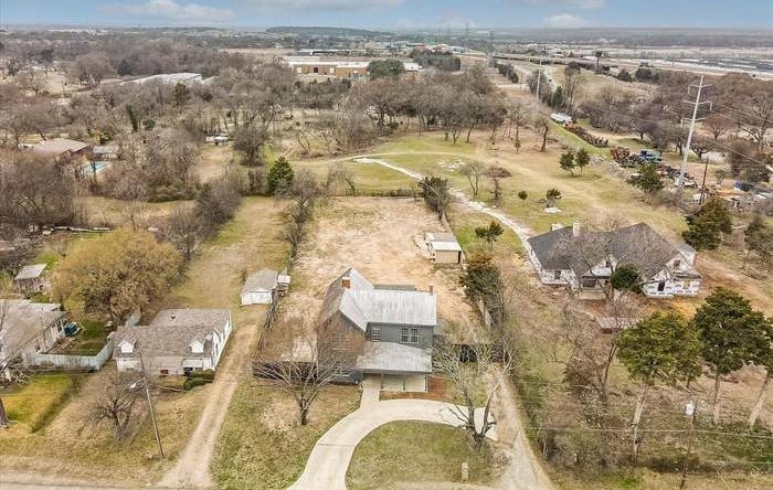 an aerial photo of hutchins texas