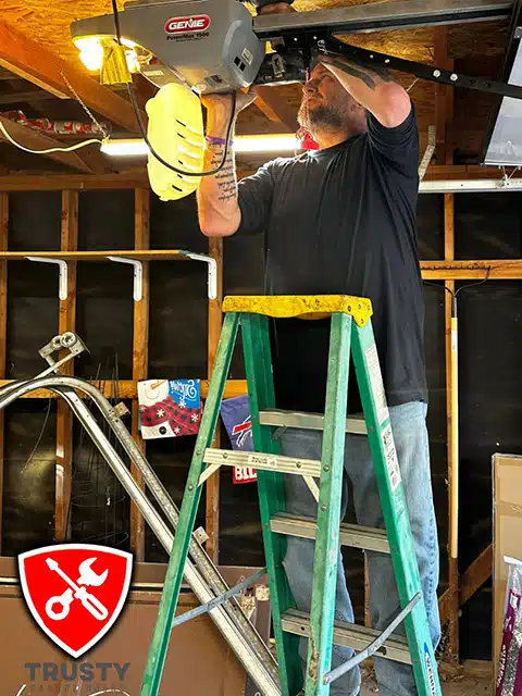 Emergency Garage Door Service, garage door repair Plano TX technician fixing motor